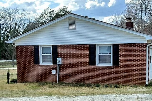 915 Wilkinsville Hwy, Gaffney, SC 29340 - view of property exterior featuring brick siding and a chimney