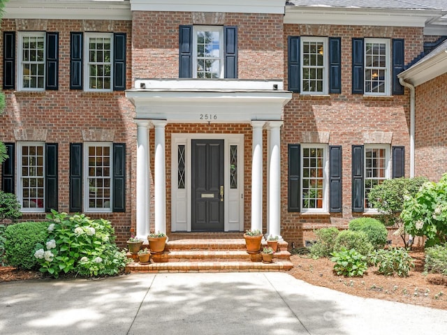 2516 Selwyn Ave, Charlotte, NC 28209 - doorway to property with brick siding