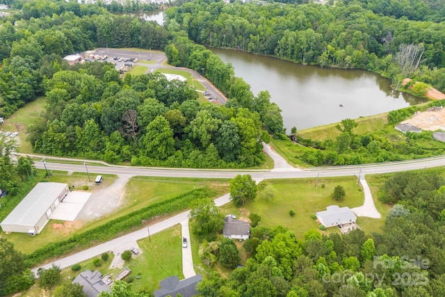 103 Fleetwood Rd, York, SC 29745 - aerial view of a large body of water and a heavily wooded area