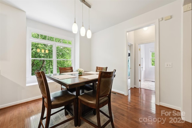 8217 Lansford Rd, Charlotte, NC 28277 - dining space with wood-type flooring and baseboards