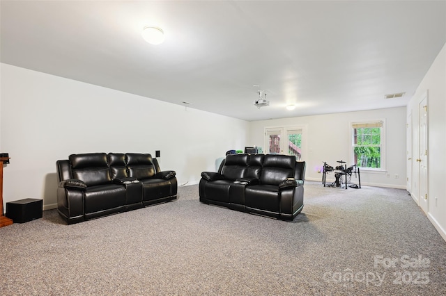 8217 Lansford Rd, Charlotte, NC 28277 - home theater room featuring carpet and baseboards