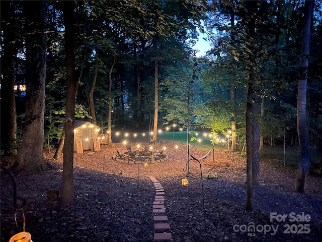 8217 Lansford Rd, Charlotte, NC 28277 - view of yard featuring a shed
