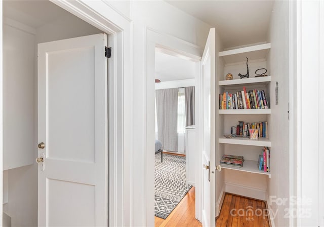 7 Grove St, Weaverville, NC 28787 - corridor featuring wood finished floors