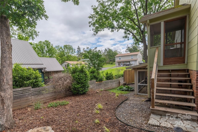 7 Grove St, Weaverville, NC 28787 - view of yard with a sunroom