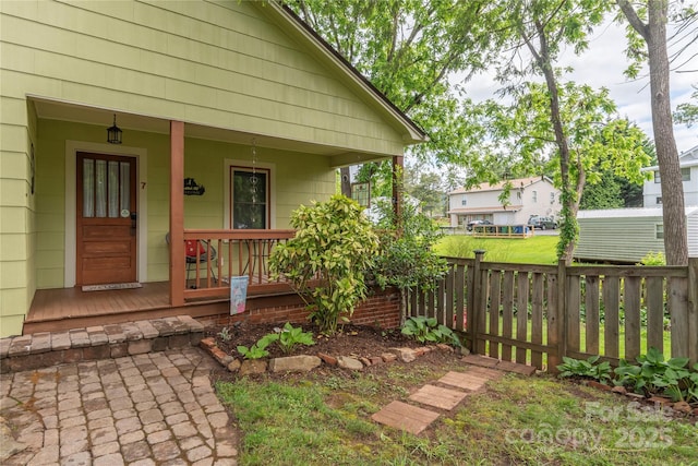 7 Grove St, Weaverville, NC 28787 - view of exterior entry featuring a porch