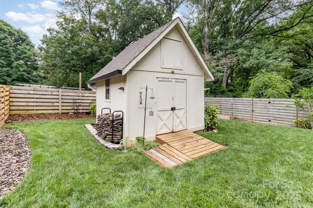 1621 Brookdale Ave, Charlotte, NC 28210 - view of shed with view of wooded area