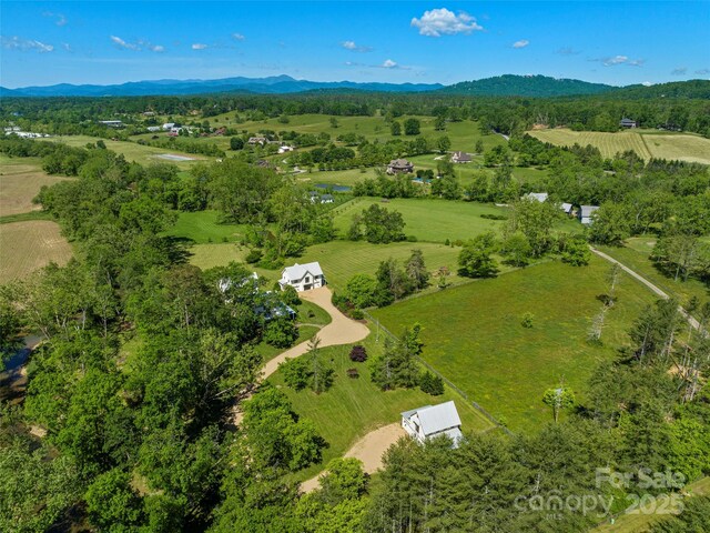 146 Lower Brush Creek Rd, Fletcher, NC 28732 - overview of rural landscape with a mountainous background