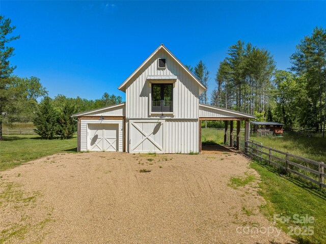 146 Lower Brush Creek Rd, Fletcher, NC 28732 - view of barn featuring driveway