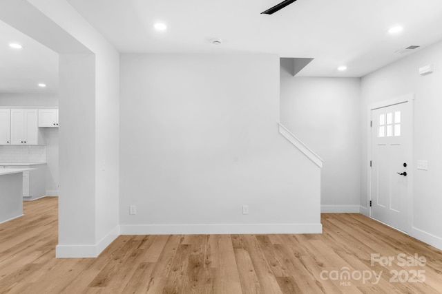 7874 Lucky Creek Ln, Denver, NC 28037 - foyer entrance with recessed lighting, light wood finished floors, and baseboards