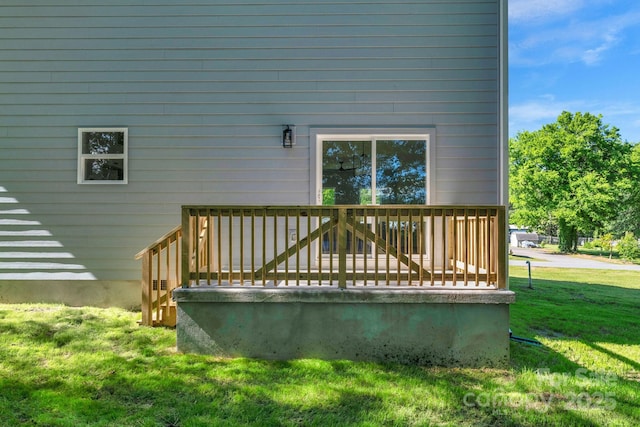 7874 Lucky Creek Ln, Denver, NC 28037 - wooden deck with a lawn
