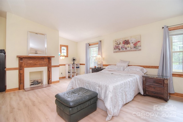 109 Larch Rd, Salisbury, NC 28147 - bedroom with wood finished floors and vaulted ceiling