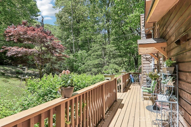 46 Thrush Dr, Maggie Valley, NC 28751 - view of wooden deck