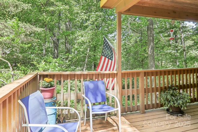 46 Thrush Dr, Maggie Valley, NC 28751 - view of deck