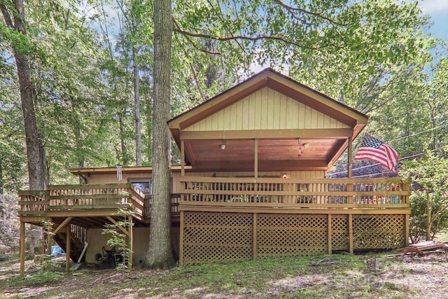 46 Thrush Dr, Maggie Valley, NC 28751 - rear view of property featuring a deck