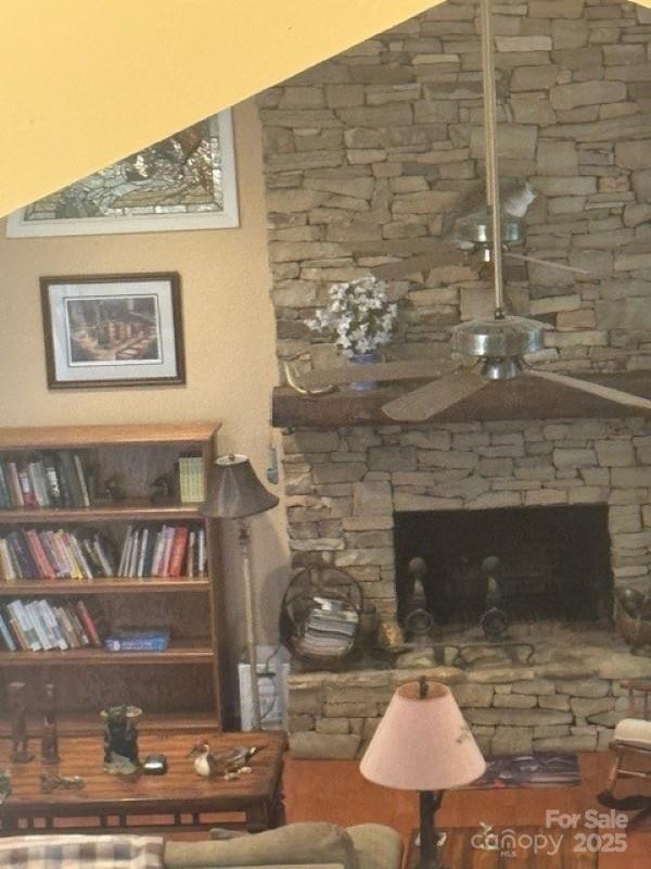 240 Goshen Ter, Wilkesboro, NC 28697 - living area with ceiling fan