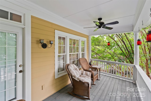3007 Colonel Springs Way, Fort Mill, SC 29708 - wooden terrace with a ceiling fan