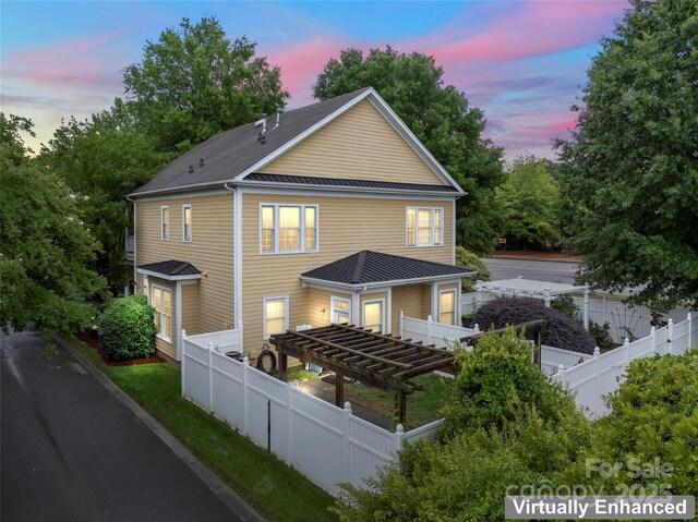 3007 Colonel Springs Way, Fort Mill, SC 29708 - rear view of property featuring a pergola