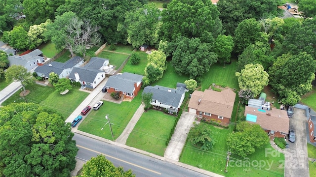 2421 Shamrock Dr, Charlotte, NC 28205 - aerial view of property and surrounding area with nearby suburban area