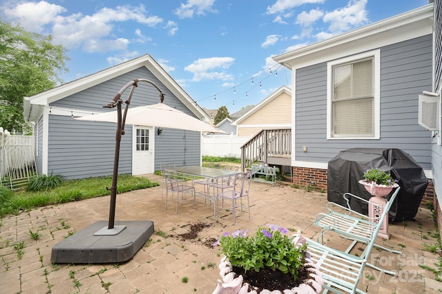 7043 Blakeney Greens Blvd, Charlotte, NC 28277 - view of patio / terrace with area for grilling and outdoor dining space
