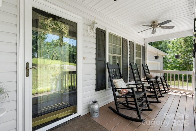 1321 Birch Dr, Morganton, NC 28655 - porch featuring a ceiling fan