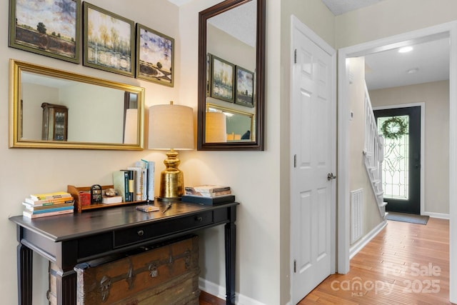 1321 Birch Dr, Morganton, NC 28655 - entryway with wood finished floors and baseboards