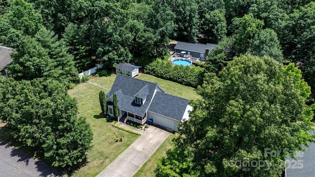 1321 Birch Dr, Morganton, NC 28655 - view of subject property featuring a pool