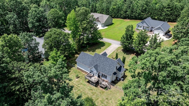 1321 Birch Dr, Morganton, NC 28655 - view from above of property featuring a forest