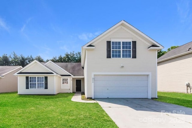 2599 April Showers Ln, Rock Hill, SC 29730 - traditional home with an attached garage, driveway, and a front yard