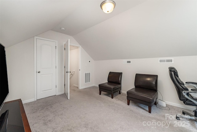 1405 Amberlight Cir, Salisbury, NC 28144 - carpeted office featuring vaulted ceiling and baseboards
