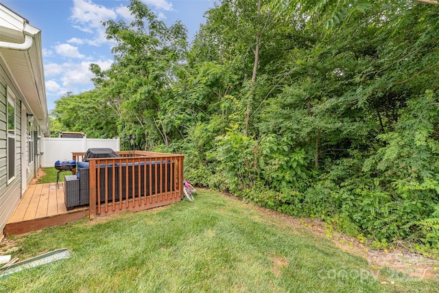 1405 Amberlight Cir, Salisbury, NC 28144 - view of yard featuring a deck