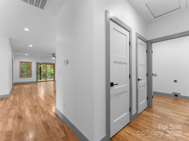 314 Gallimore Rd Unit 1, Brevard, NC 28712 - hallway featuring light wood-type flooring and recessed lighting