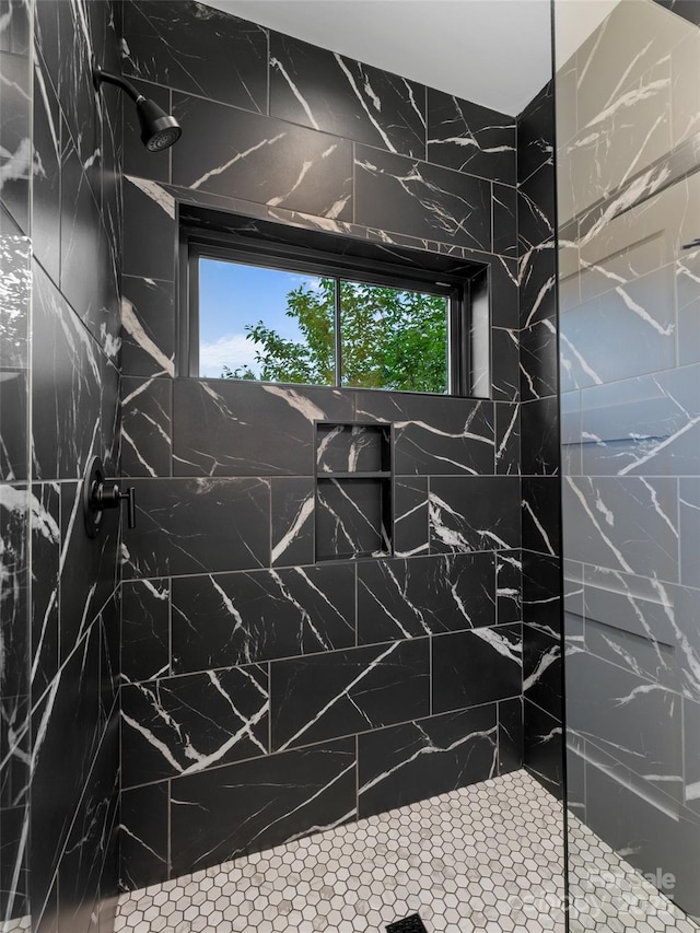 314 Gallimore Rd Unit 1, Brevard, NC 28712 - bathroom with a marble finish shower