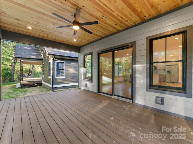 314 Gallimore Rd Unit 1, Brevard, NC 28712 - unfurnished sunroom with ceiling fan and healthy amount of natural light