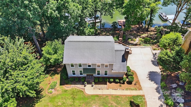 29049 Snapper Pt, Tega Cay, SC 29708 - view from above of property with a nearby body of water