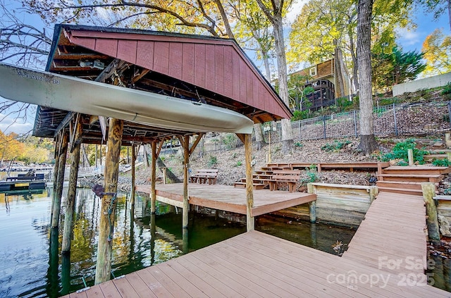 29049 Snapper Pt, Tega Cay, SC 29708 - dock featuring a water view