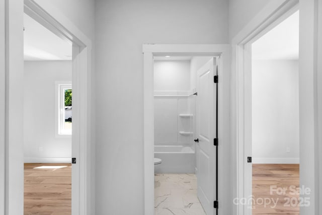 2104 County Line Rd, Kings Mountain, NC 28086 - hallway featuring baseboards