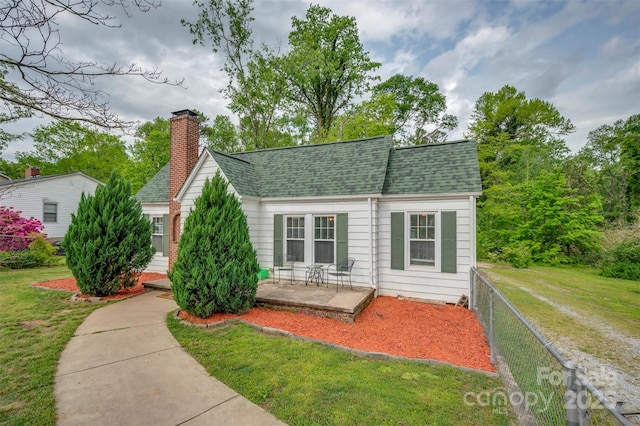 123 N Poston St, Shelby, NC 28150 - view of front of home featuring roof with shingles and a chimney