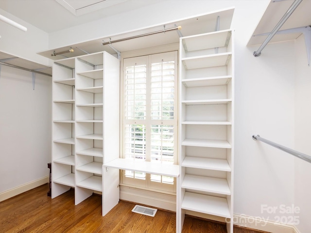 5816 Valley Stream Trl, Waxhaw, NC 28173 - spacious closet with wood finished floors