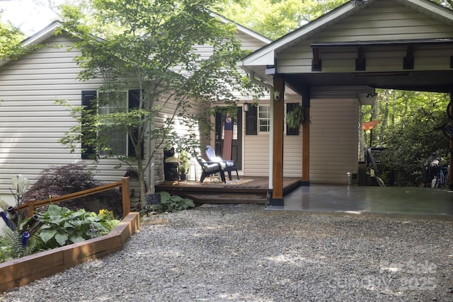 554 Pisgah Forest Dr, Pisgah Forest, NC 28768 - rear view of house with a carport