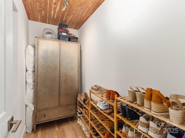 6 Browntown Rd, Asheville, NC 28803 - wine area featuring wood ceiling and light wood-style flooring