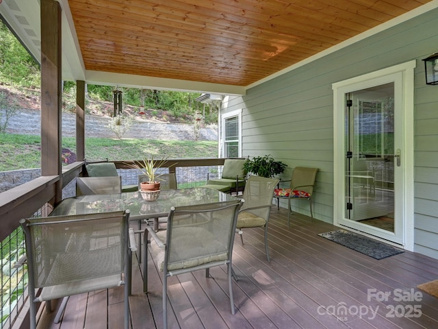 26 Addison Fisher Way, Asheville, NC 28805 - wooden deck featuring outdoor dining area