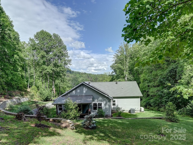 26 Addison Fisher Way, Asheville, NC 28805 - ranch-style house with a front lawn and cooling unit