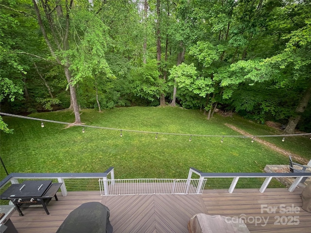 3314 Mara Ct, Matthews, NC 28105 - view of yard featuring a wooden deck
