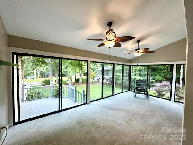 1827 Beckner Rd, Lexington, NC 27292 - unfurnished sunroom featuring plenty of natural light and lofted ceiling