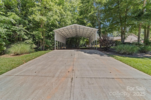 1827 Beckner Rd, Lexington, NC 27292 - view of car parking with driveway and a detached carport