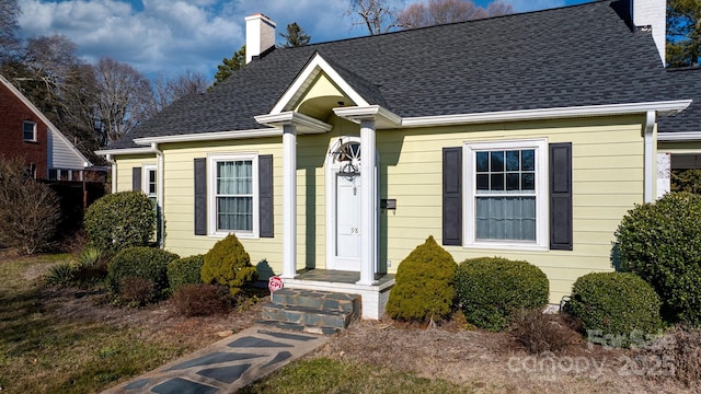 98 S Main St, Granite Falls, NC 28630 - bungalow-style house featuring a chimney and a shingled roof