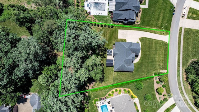 73 41st Ave NW, Hickory, NC 28601 - view of property location with a pool and property parcel outlined
