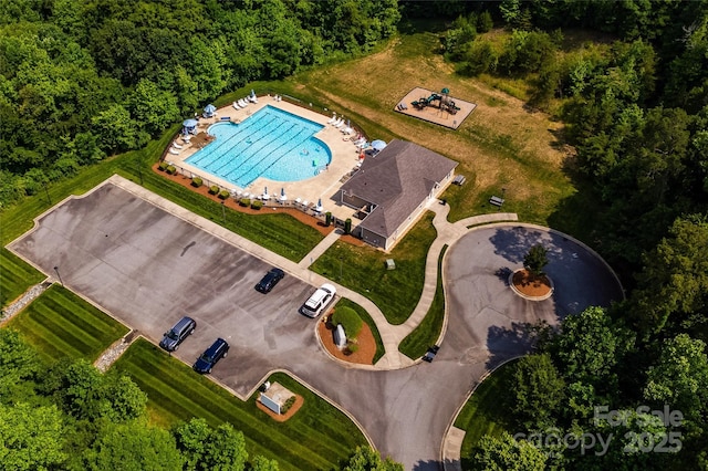 6038 Durango Way, Denver, NC 28037 - drone / aerial view of a pool area