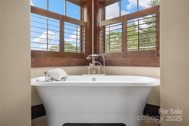 4862 Pinnacle Mountain Rd, Zirconia, NC 28790 - bathroom with a freestanding tub