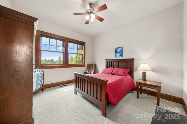 4862 Pinnacle Mountain Rd, Zirconia, NC 28790 - bedroom featuring carpet and a ceiling fan
